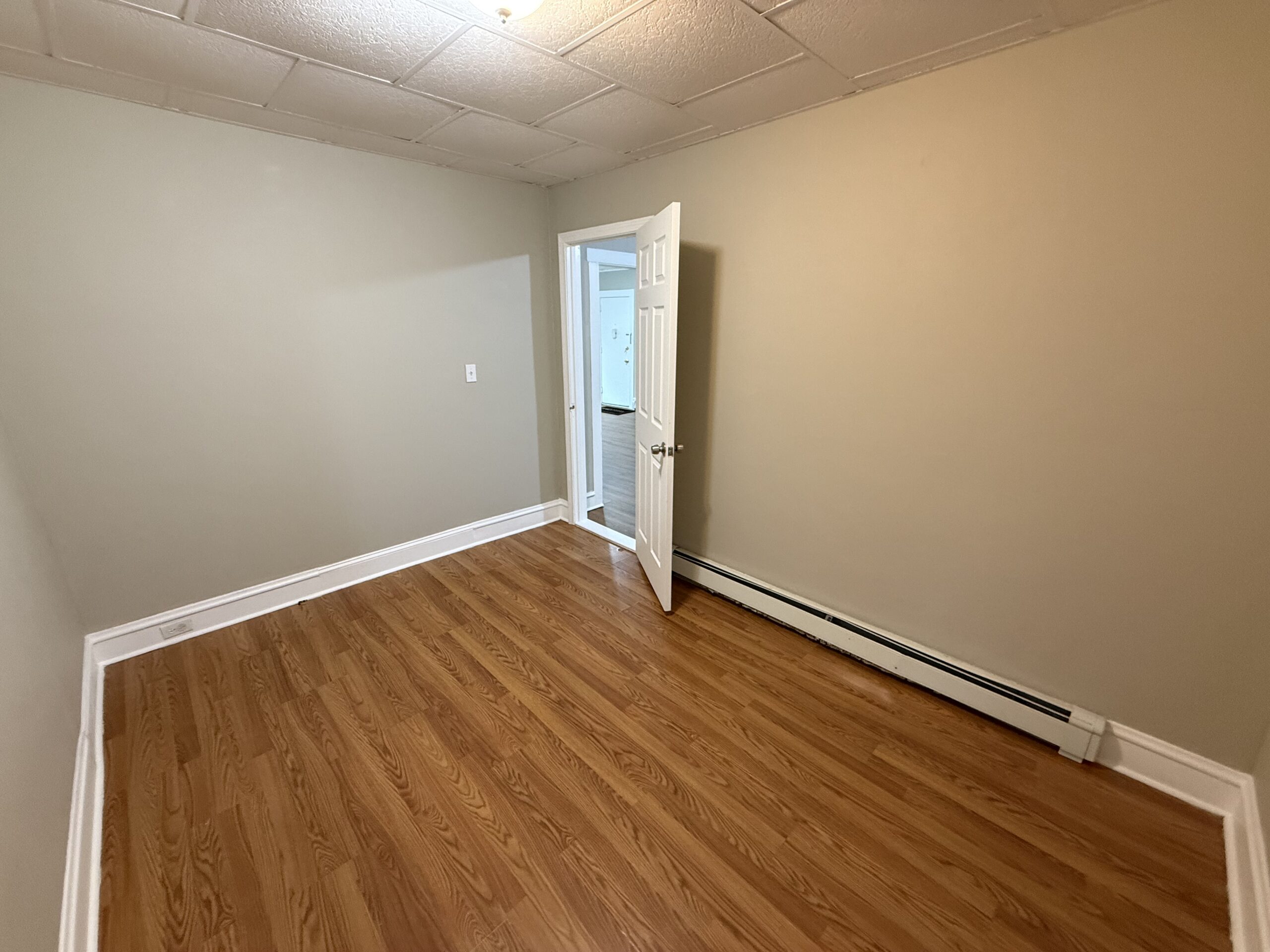 Master bedroom closet and hardwood flooring