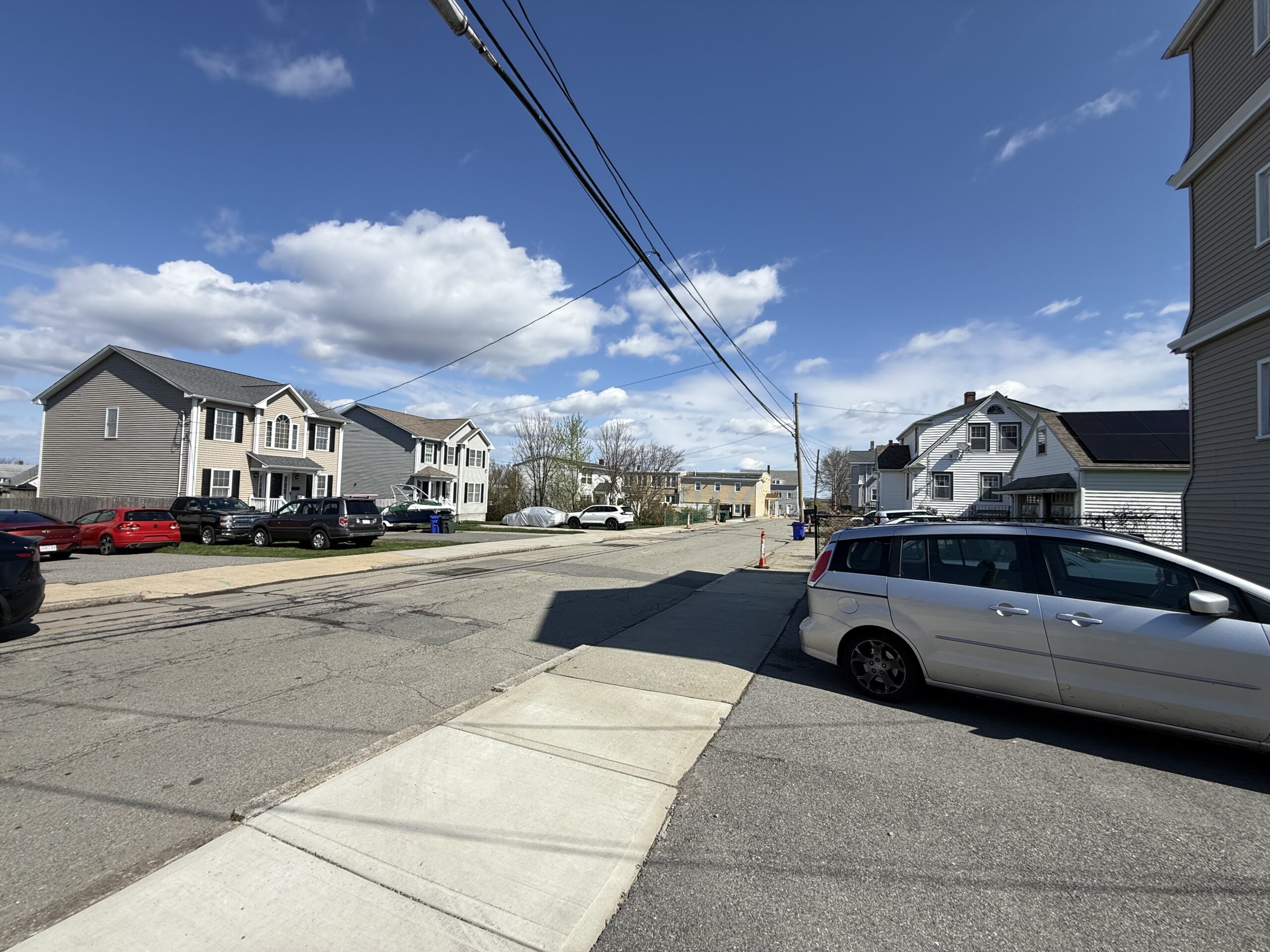King Street block of single-family homes near 170 King Street, Fall River MA