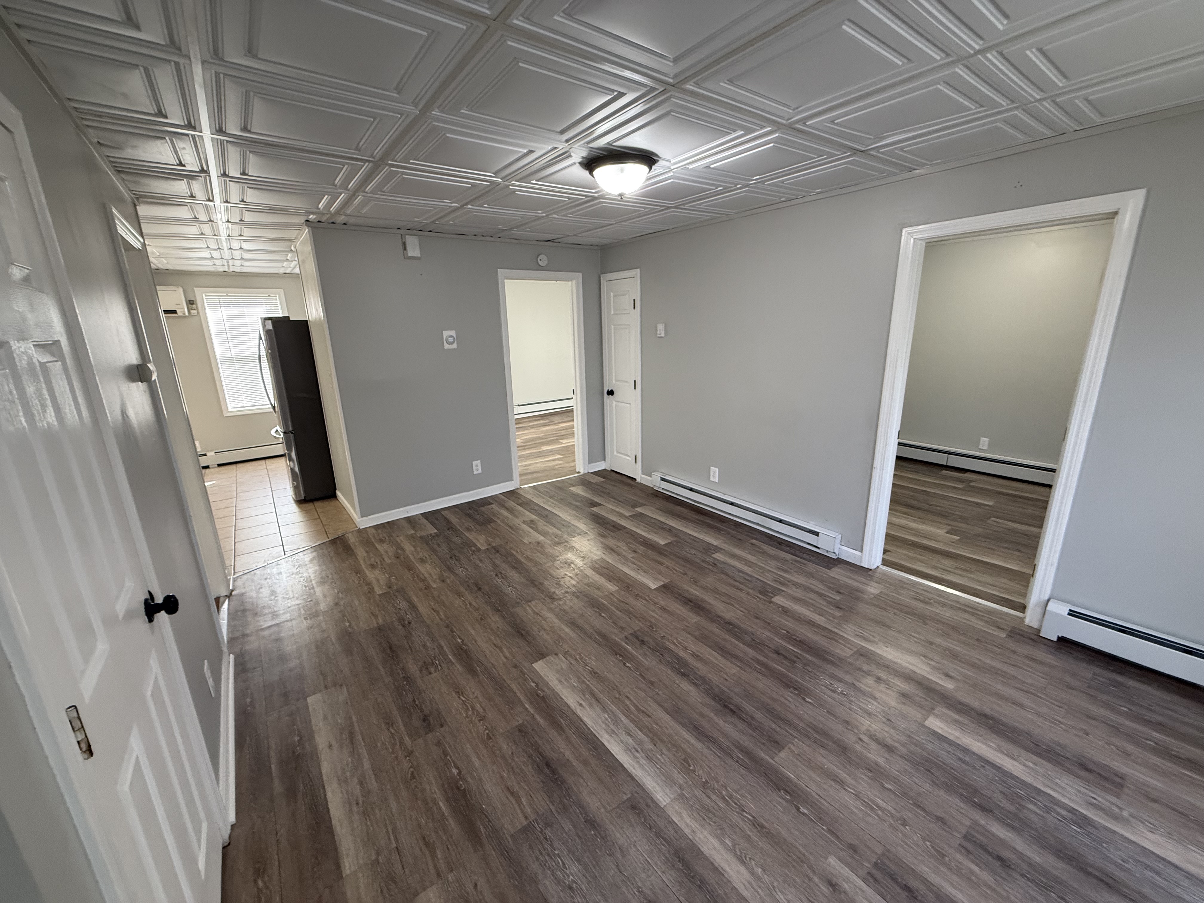 Open pass-through between living room and kitchen at 41 Donnelly St Apt 2 Fall River